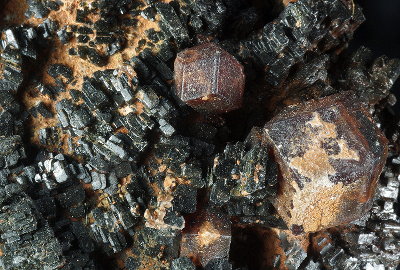 Hedenbergite, Andradite Garnet - Seriphos Island, Greece