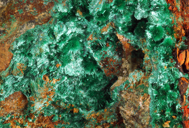 Malachite - Mocchie copper mine, Condove, Piedmont, Italy