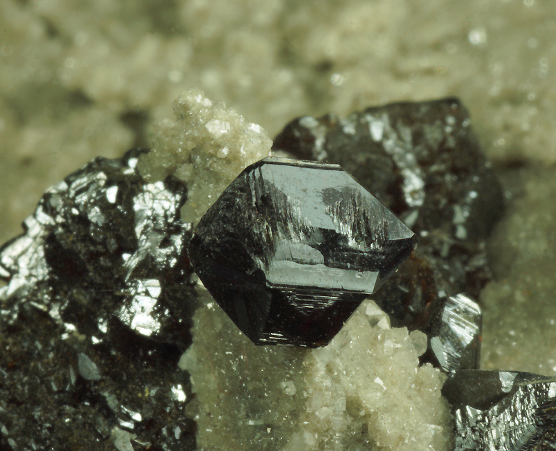 Sphalerite, Fluorite - Elmwood mine, Smith Co., Tennessee , USA