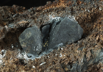 Acanthite, Quartz - Uchucchacua mine, Oyon, Peru