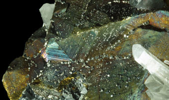 Chalcopyrite, Quartz -Huanzala mine, Huanuco, Ancash, Peru