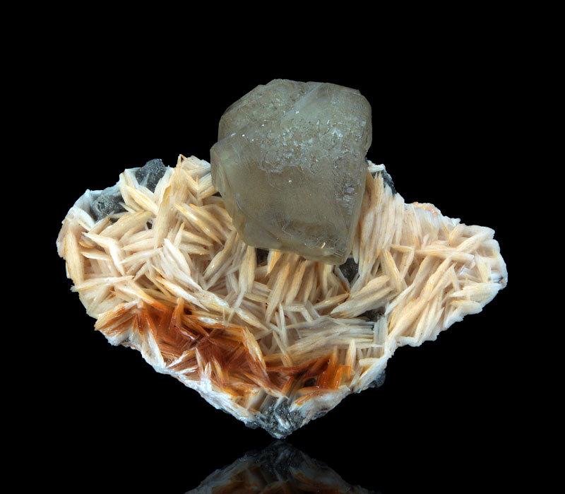 Cerussite, Baryte - Mibladen Mining district, Morocco