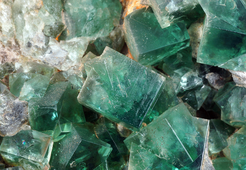 Fluorite - Heights quarry, Durham Co., England, UK