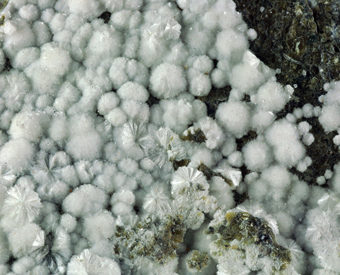 Hydromagnesite - Mt. Ramazzo mine, Borzoli, Liguria, Italy