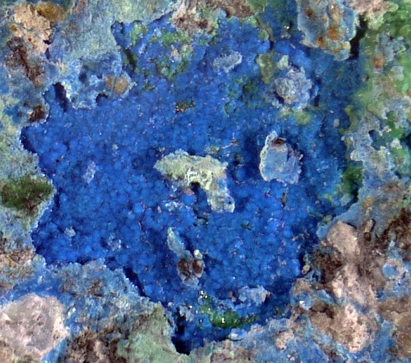 Carbonatecyanotrichite - Baccu Locci Mine - Sardegna , Italy