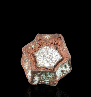 Copper psd after Aragonite - San Agustn Mine, Corocoro, La Paz Department, Bolivia