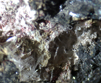 Onoratoite, Klebelsbergite - Pereta mine, Pereta, Italy