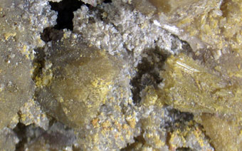 Goldichite, Coquimbite - Dexter No. 7 mine, Calf Mesa, Emery Co., ,Utah, USA