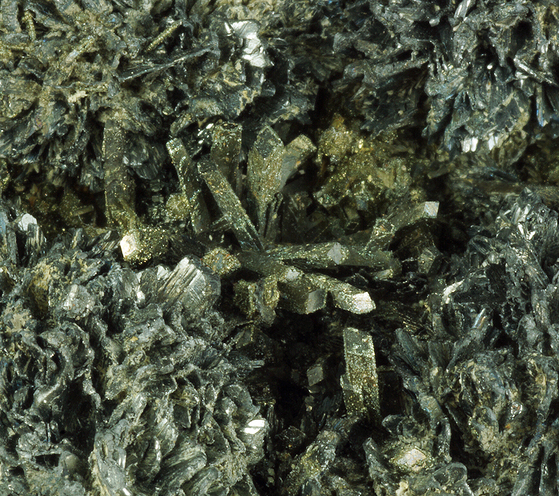 Pyrite, Franckeite  - San José mine, Oruro City, Bolivia