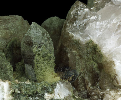 Hematite and Quartz - Miage glacier, Valley of Aosta, Italy