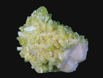 Brazilianite on Albite - Crrego Frio mine, Linpolis, Minas Gerais, Brazil