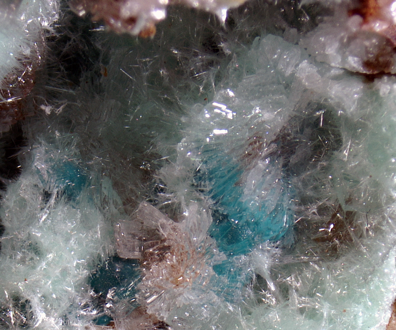 Rosasite - Paglio Pignolino mine, Dossena, Lombardy, Italy