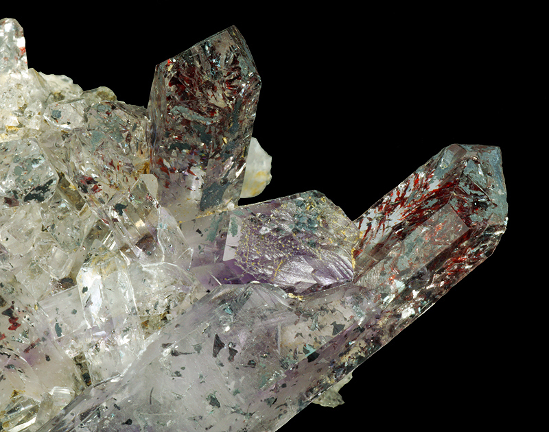 Hematite included Quartz var. Amethyst - Goboboseb Mountains, Brandberg Area, Erongo, Namibia