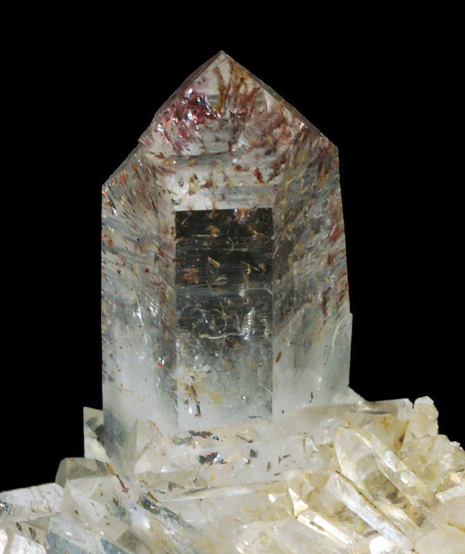 Hematite included Quartz var. Amethyst - Goboboseb Mountains, Brandberg Area, Erongo, Namibia