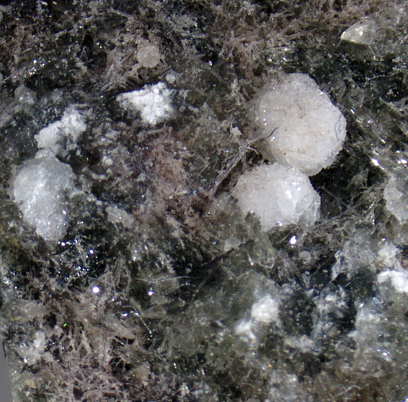 Triplite, Chabazite, Vonsenite - Vallerano quarries, Valleranello, Latium, Italy