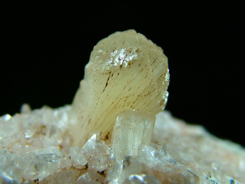 Stilbite on Heulandite - Cape Marrargiu, Bosa, Oristano Province, Sardinia, Italy