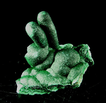 Malachite - Mashamba West Mine, Kolwezi District, Katanga Copper Crescent, Katanga (Shaba), Democratic Republic of Congo (Zare)