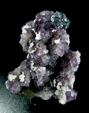 Fluorite, Galena, Calcite - Alston Moor District, Cumbria, England, UK