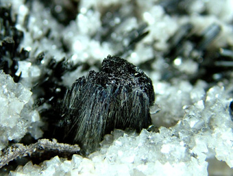 Stibnite, Berthierite, Calcite - Herja Mine, Chiuzbaia (Kisbnya), Baia Mare (Nagybnya), Maramureș Co., Romania