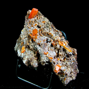 Wulfenite - Red Cloud Mine, Silver District, Trigo Mts, La Paz Co., Arizona, USA