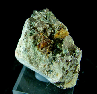 Helvite, Quartz, Muscovite, Microcline - Wushan Spessartine Mine, Tongbei, Yunxiao Co., Zhangzhou Prefecture, Fujian Province, China