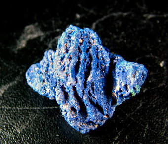 Azurite with Malachite - Chessy copper mines, Chessy-les-Mines, Le Bois d'Oingt, Rhne, Auvergne-Rhne-Alpes, France