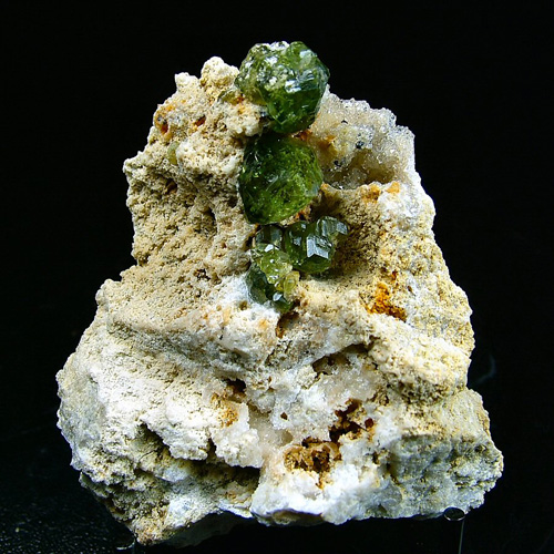 Andradite var. Demantoid - Antetezambato Demantoid-Topazolite Mine, Antetezambato (Tetezambato), Maherivaratra Commune, Ambanja District, Diana Region (Northern Region), Antsiranana Province, Madagascar