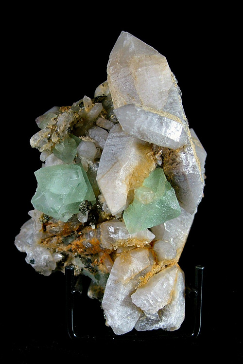 Bertrandite, Quartz, Fluorite, Pyrite, Ferberite - Kara-Oba W deposit, Karazhal, Karaganda, Kazakhstan