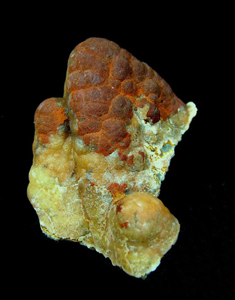 Smithsonite pseudomorph after Calcite - San Giovanni Mine, Punta della Torre, Iglesias, Carbonia-Iglesias Province, Sardinia, Italy