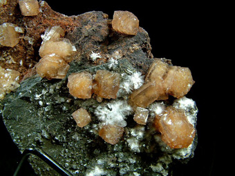 Olmiite with Bultfonteinite - N'Chwaning II Mine, N'Chwaning Mines, Kuruman, Kalahari manganese field, Northern Cape, South Africa
