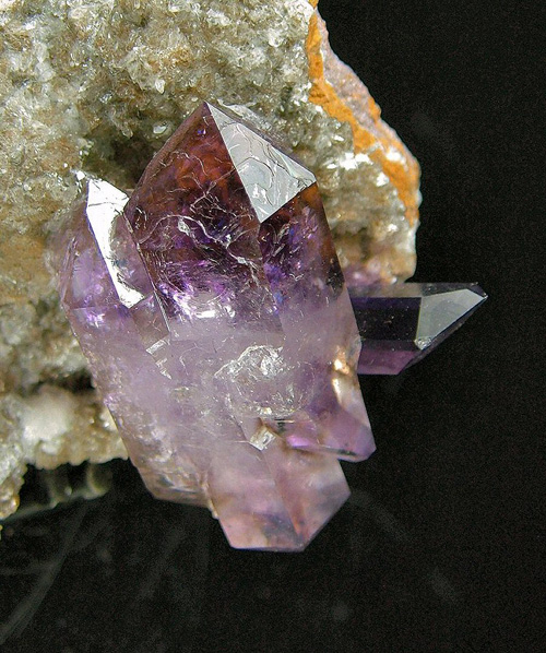 Quartz var. Amethyst - Goboboseb Mountains, Brandberg Area, Dures Constituency, Erongo Region, Namibia