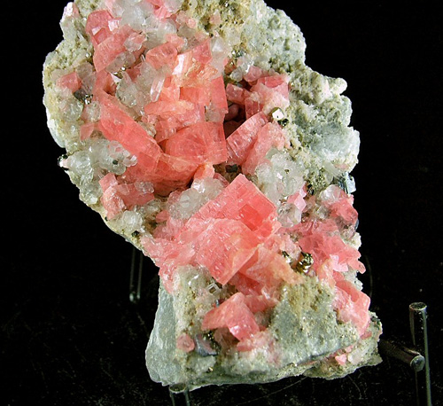 Rhodochrosite with Fluorite, Quartz, Pyrite and Galena - Wutong Mine, Liubao, Cangwu Co., Wuzhou, Guangxi, China