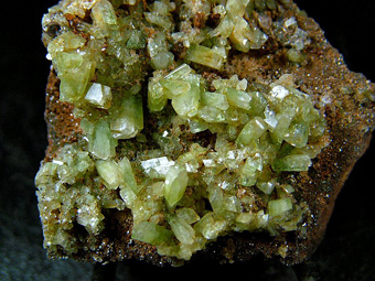 Augelite on Siderite - Rapid Creek, Dawson mining district, Yukon, Canada