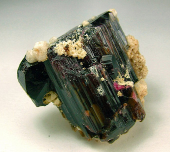 Fluorliddicoatite with Schorlite and Phenakite - Anjanabonoina pegmatites, Ambohimanambola, Betafo, Vakinankaratra, Madagascar