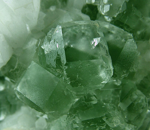 Quartz on Fluorite - Huanggang, Hubei, China