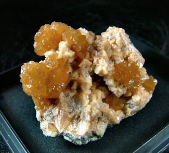 Stellerite on Chabazite - Sarbai Deposit, Rudny, Kostanay Region, Kazakhstan