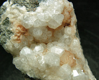 Stilbite on Analcime - Cape Marrargiu, Bosa, Oristano Province, Sardinia, Italy