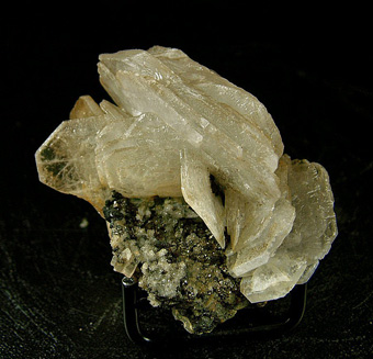 Baryte on Pyrite and Sphalerite - Baia Sprie, Maramureș County, Romania