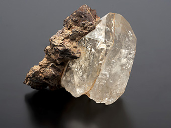 Quartz, Siderite - Gourrama, Er Rachidia, Morocco