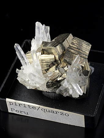 Pyrite, Quartz - Huaron, Pasco, Peru