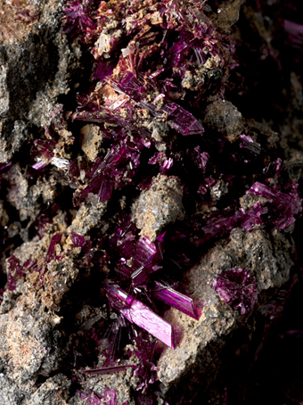 Erythrite - Bou Azzer mining district, Dra-Tafilalet Region, Morocco