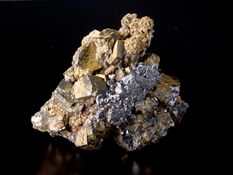 Pyrrothite, Galena, Dolomite - Santa Eulalia, Chihuahua, Mexico