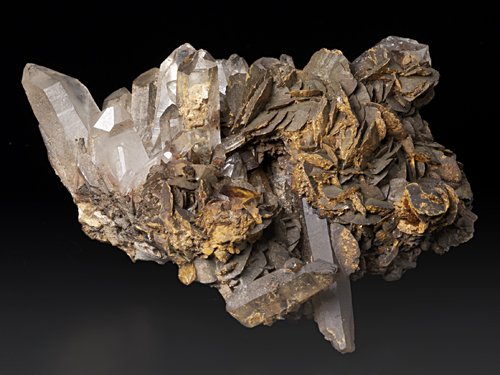 Siderite, Quartz - Gourrama, Morocco