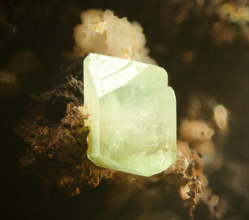 Green Anglesite - Montevecchio Mines, Arbus, Medio Campidano Province, Sardinia, Italy