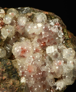 Puflerite (var. of Stilbite) and Chabazite - Pufler Lake, Seiser Alm, Trentino-Alto Adige, Italy