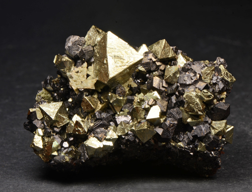 Pyrite & Magnetite - Brosso Mine, Brosso, Turin, Piedmont, Italy
