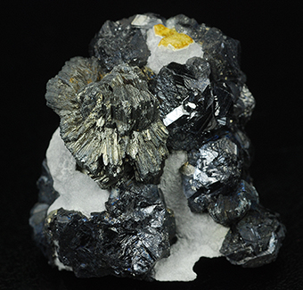 Semseyite and sphalerite - Herja mine - Chiuzbaia - Baia Mare - Maramures Co. - Romania