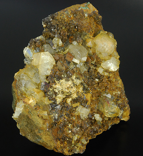 Hyalophane and siderite - Zagradski Potok mine - Zagradski Creek - Busovaca - Zenica-Doboj Canton - Federation of Bosnia and Herzegovina  (with VIDEO !)