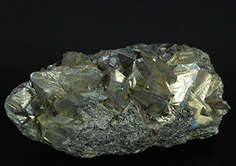 Tetrahedrite over pyrite- Casapalca Mine - Casapalca - Huarochiri Prov. - Lima Deptm. - Peru