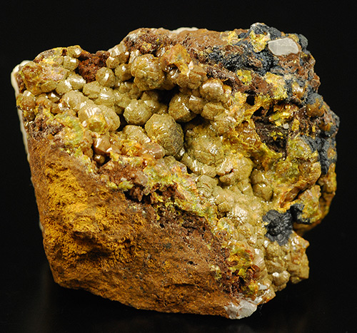 Campylite (var. of mimetite) - Dry Gill mine -Caldbeck -Allerdale -Cumbria -England - United Kingdom